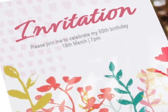 Uitnodigingen verjaardag wenskaarten